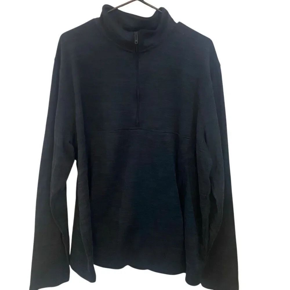 Under Armour golf size 2XL 3/4 zip charcoal gray long sleeve collared